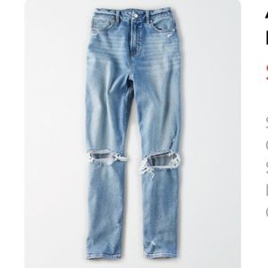 American Eagle Outfitters Stretch Curvy Mom Jeans, 12 Regular